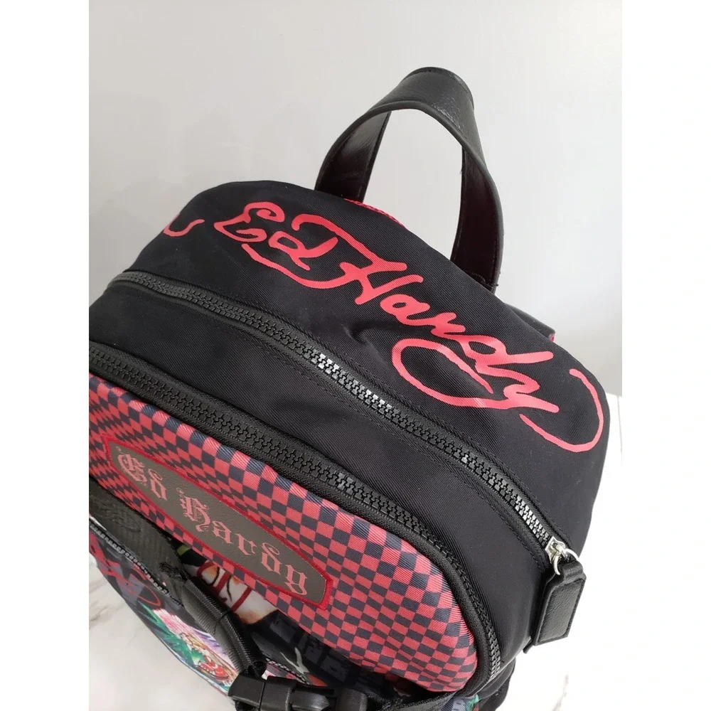NEW Ed Hardy Screaming Tiger Backpack y2k tattoo flash art school‎ travel